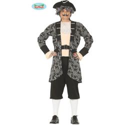 Koning Prins & Adel Kostuum | Succesvolle Rijke Victoriaanse Piraat | Man | Maat 48-50 | Carnaval kostuum | Verkleedkleding